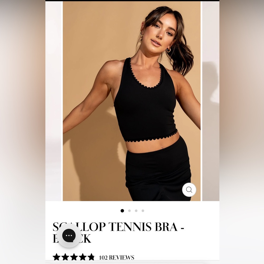 IVL Collection Scalloped Tennis Bra.